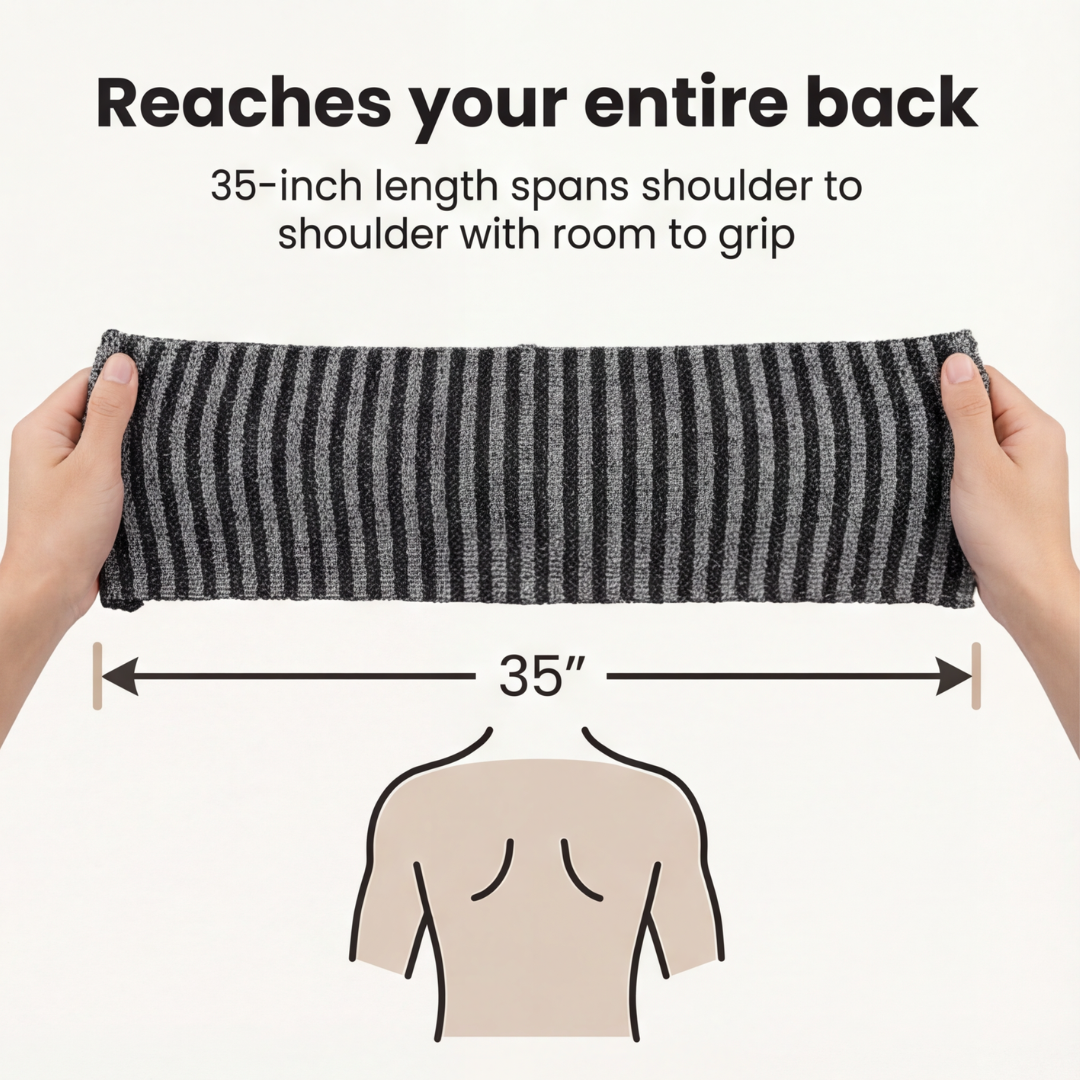 Scrubba - Exfoliating Back Towel for Smoother Skin
