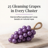 Vinara - Pearlescent Grape Cluster Soap on a Rope