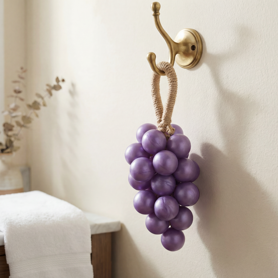 Vinara - Pearlescent Grape Cluster Soap on a Rope