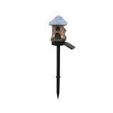 Lunavia – Solar Fairy Cottage Garden Stake Light, Hand-Sculpted Resin, Auto-On Warm LED