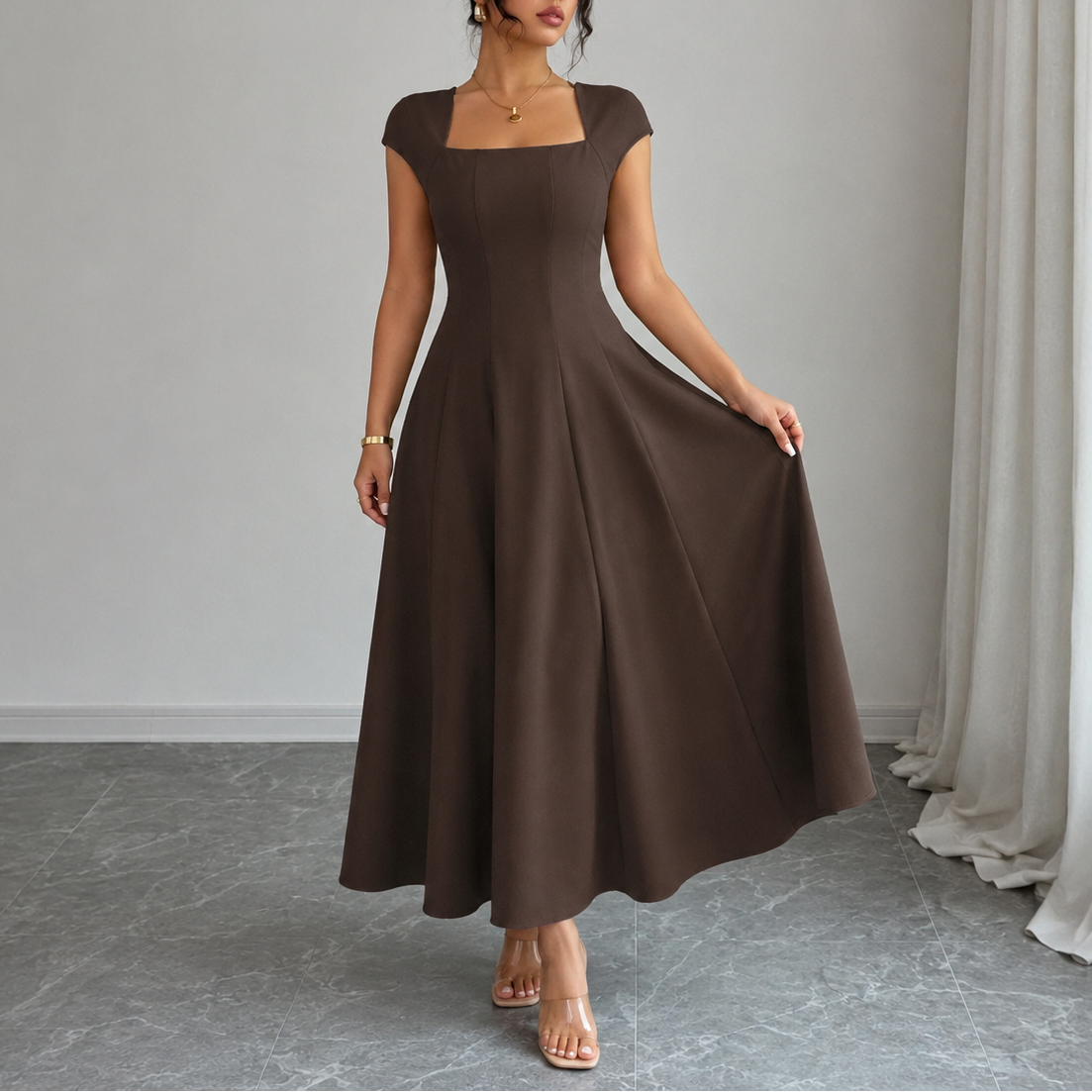 Waistlyn – The Square-Neck Dress That Gives You A Waist