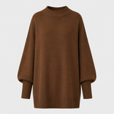Veluna - Women's Oversized Wool Blend Sweater