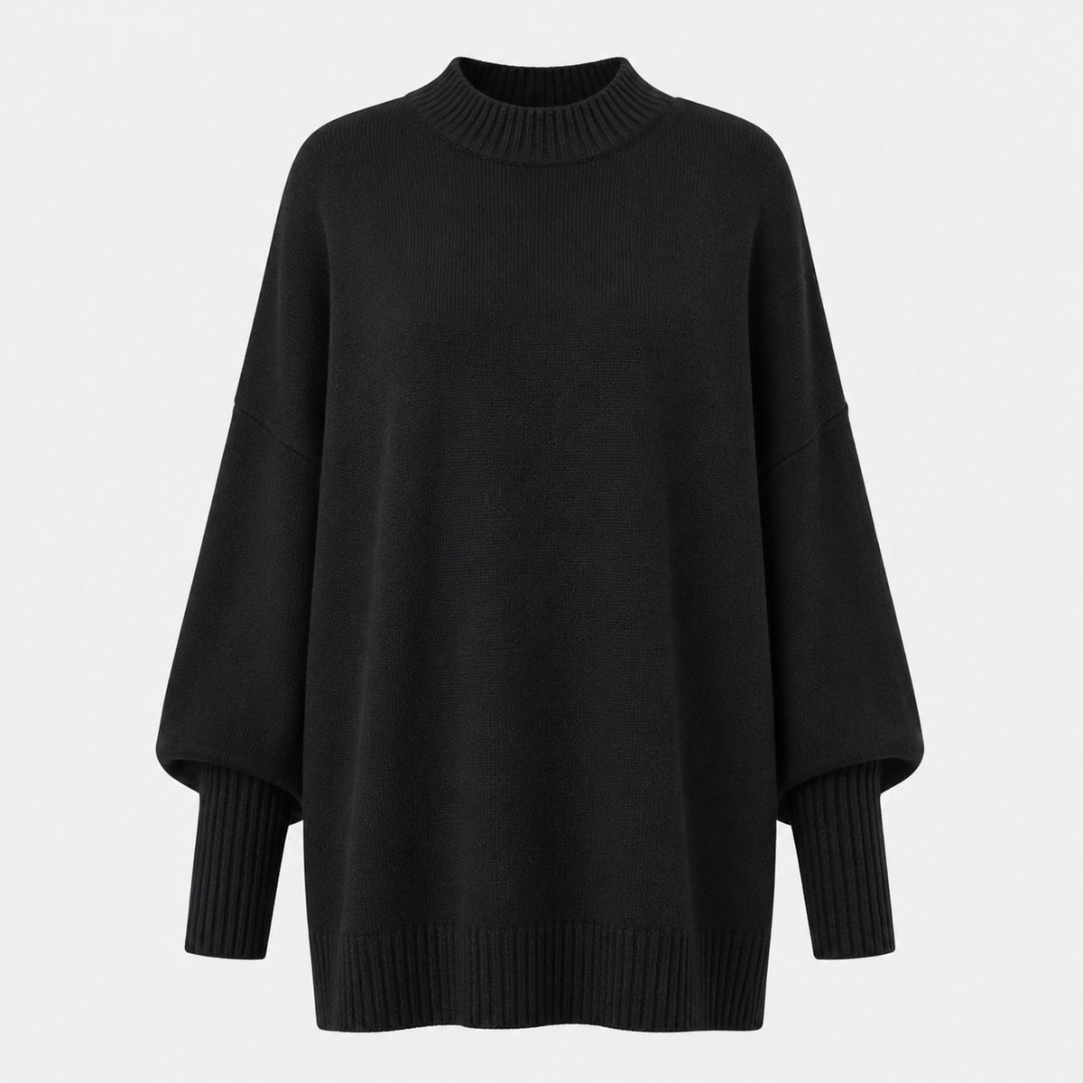 Veluna - Women's Oversized Wool Blend Sweater