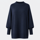 Veluna - Women's Oversized Wool Blend Sweater