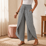 Lunavia – Women's Boho Floral Wide-Leg Pants
