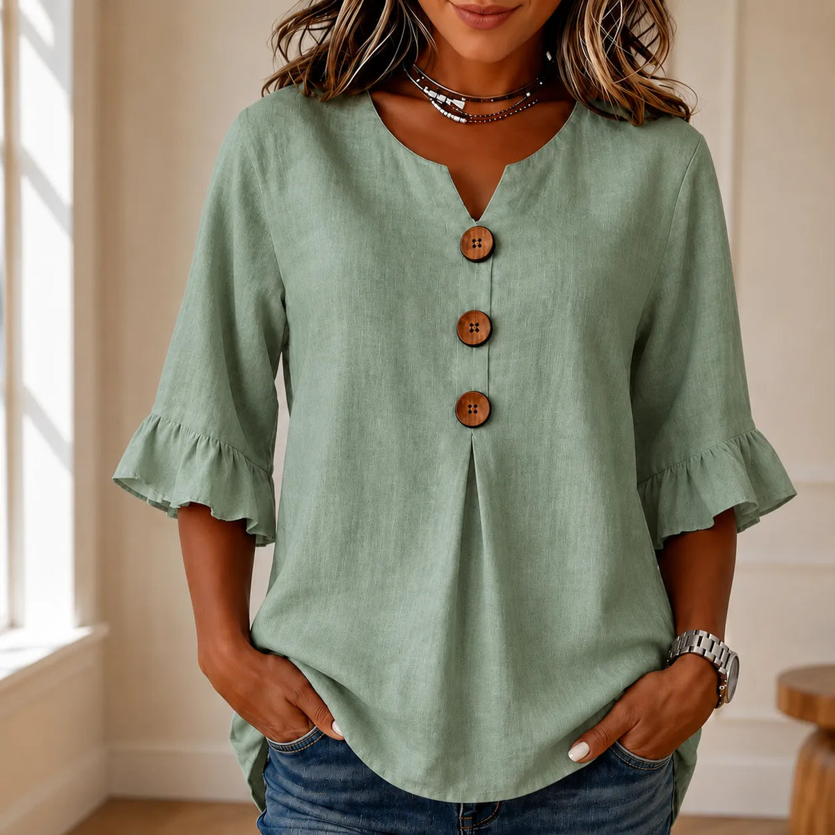 Wearbella – The V-Neck Tunic That Conceals Belly And Arms