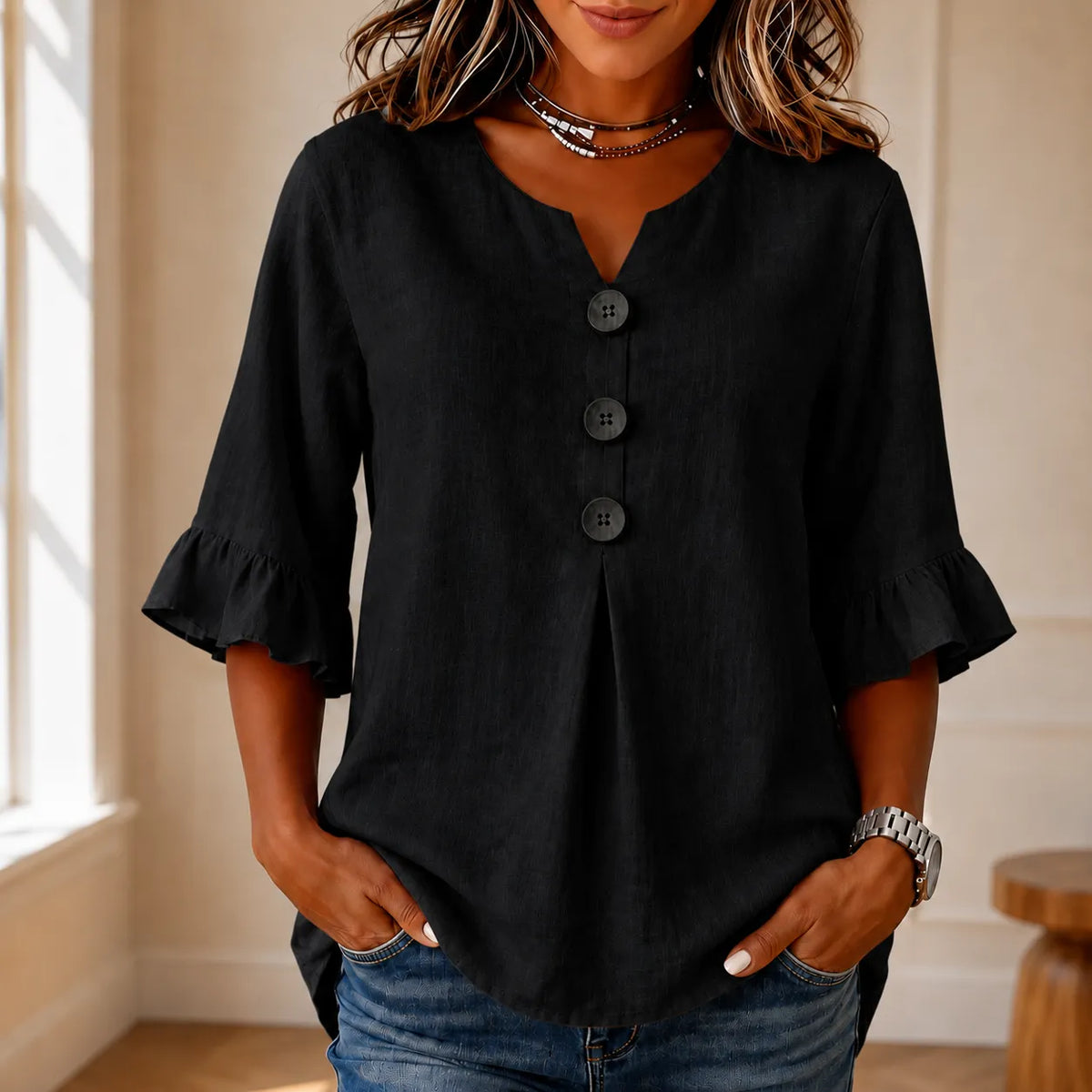 Wearbella – The V-Neck Tunic That Conceals Belly And Arms