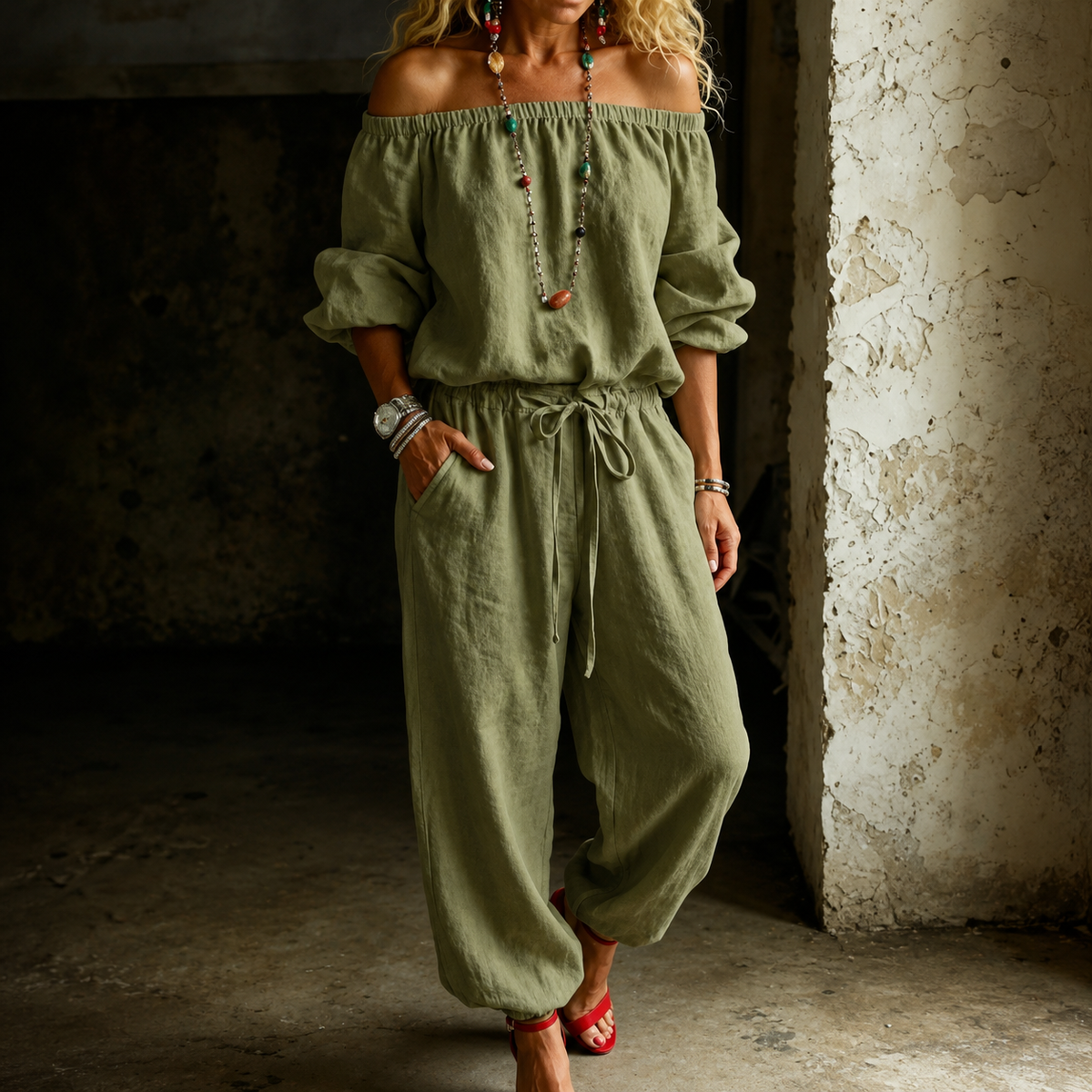 Wearbella – Off-Shoulder Jumpsuit That Skips The Styling