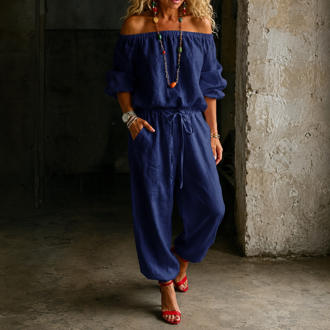 Wearbella – Off-Shoulder Jumpsuit That Skips The Styling