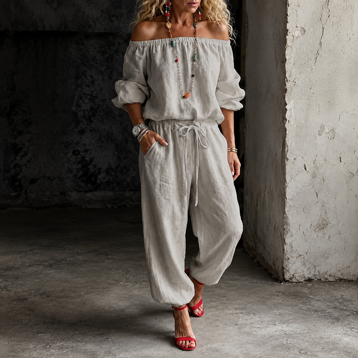 Wearbella – Off-Shoulder Jumpsuit That Skips The Styling