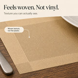 Wovella – Woven Vinyl Placemats, Set Of 4