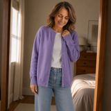 Wearbella – Cropped Brushed-Knit Button-Front Cardigan