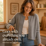 Wearbella – Cropped Brushed-Knit Button-Front Cardigan