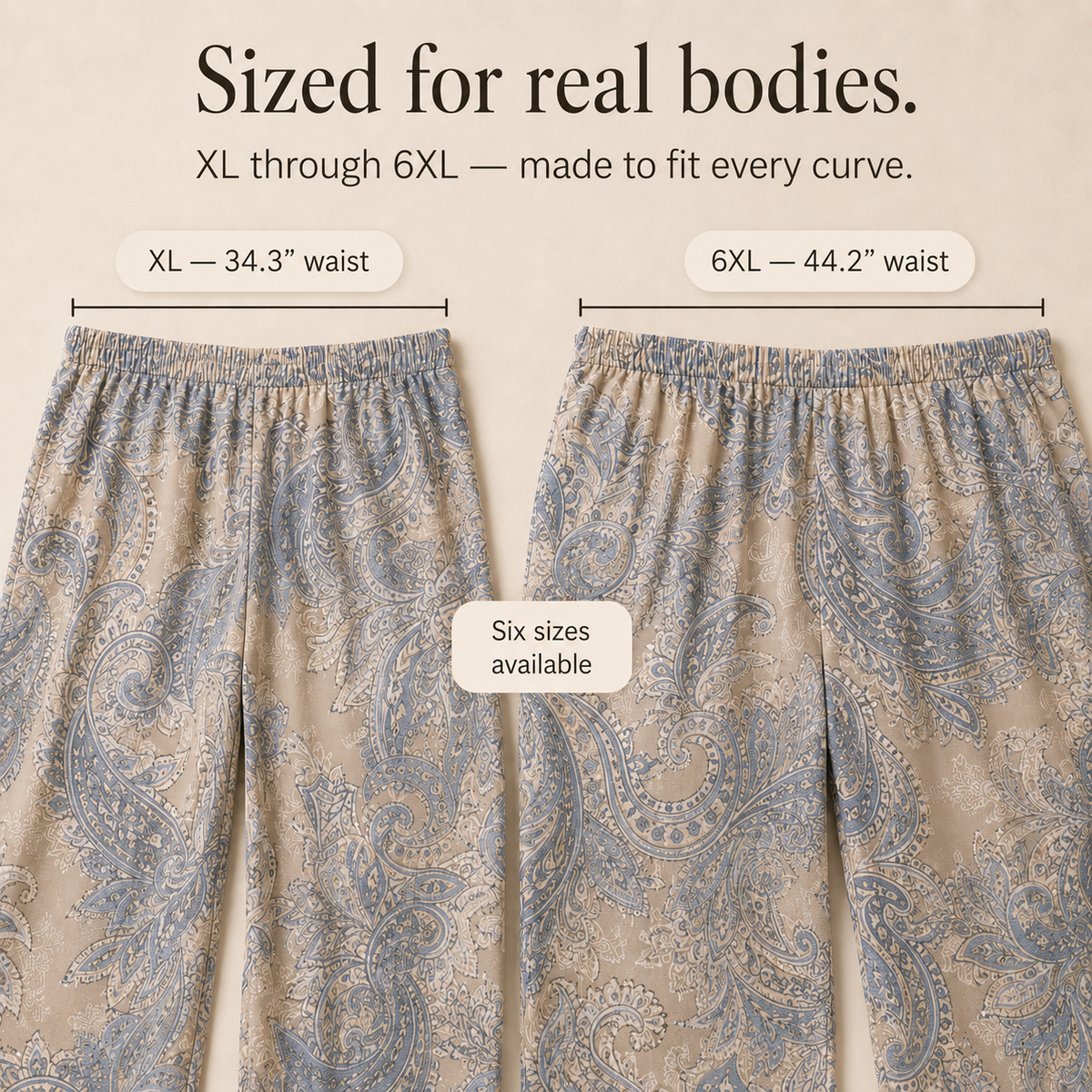 Sereluna – Plus Size Paisley Two-Piece Set