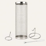 Rollwell – Rolling Stainless Mesh Grill Basket with Hook