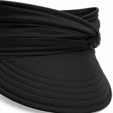 Solenza – Ruched UPF 50+ Sun Visor for Women, Packable Wide Brim