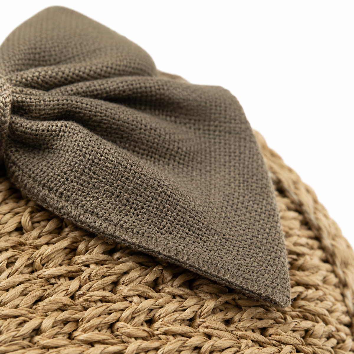 Maeyra – Packable Crocheted Straw Sun Hat with Bow for Women