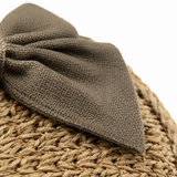 Maeyra – Packable Crocheted Straw Sun Hat with Bow for Women