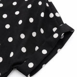 Soléa – Polka Dot Blouse and Shorts Set, Soft Drape, Summer Two Piece