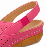 Solea – Women's Perforated Wedge Slingback Comfort Sandals