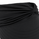 Solenza – Ruched UPF 50+ Sun Visor for Women, Packable Wide Brim