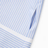 Marivelle – Striped V-Neck Tunic Dress with Pockets