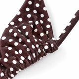 Solenya – Polka Dot Push Up Triangle Bikini Set for Women