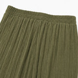Velora – Ribbed Wide-Leg Capri Pants with Drawstring Waist & Side Slit, Plus Size 1XL–5XL