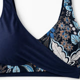 Marella – Contrast Wrap Floral High-Waist Bikini Set for Women