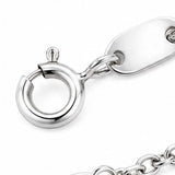 Lunavia – Floating Stone Silver Necklace with Pavé Halo