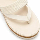 Solara – Woven Strap Platform Flip Flops for Women, Non-Slip Summer Sandals