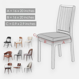 Situra - Soft Jacquard Dining Chair Covers, Stretch Fit