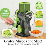 Gratéra – Rotary All-in-One Grater with Suction Base