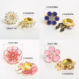 Petaline - Pearl Flower Shirt Clasp