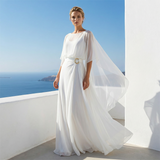 Velaire – Cape Sleeve Top and Wrap Pants Set for Women