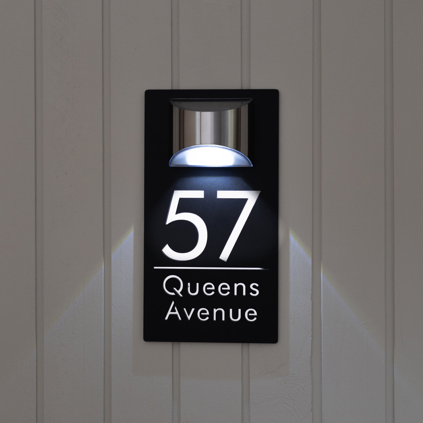 Havenlit - Personalized Solar LED Door Plaque