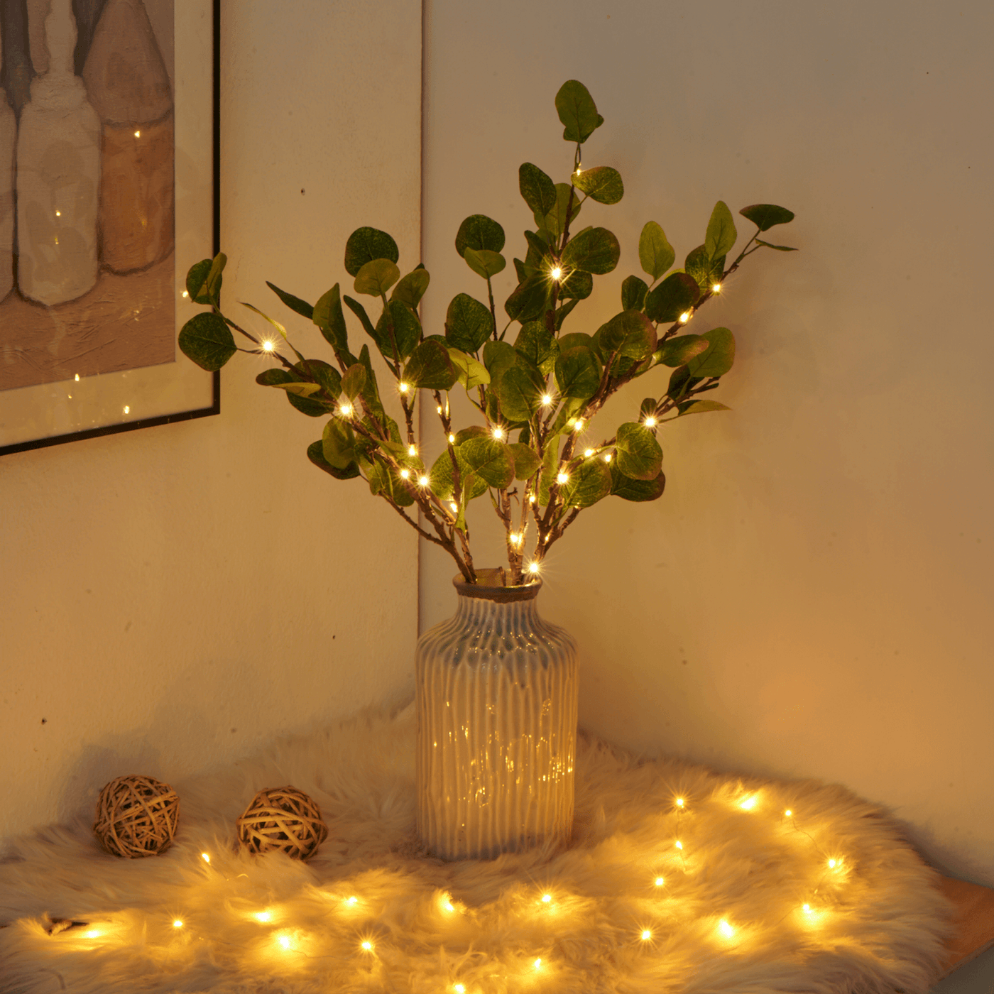 Olivara – Fairy Light Olive Branch