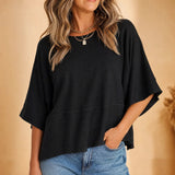 Wearloom – Flowy Flare Sleeve Tee with Splicing Detail