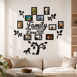 Halena – 3D Acrylic Family Tree Wall Decor with 11 Photo Frames