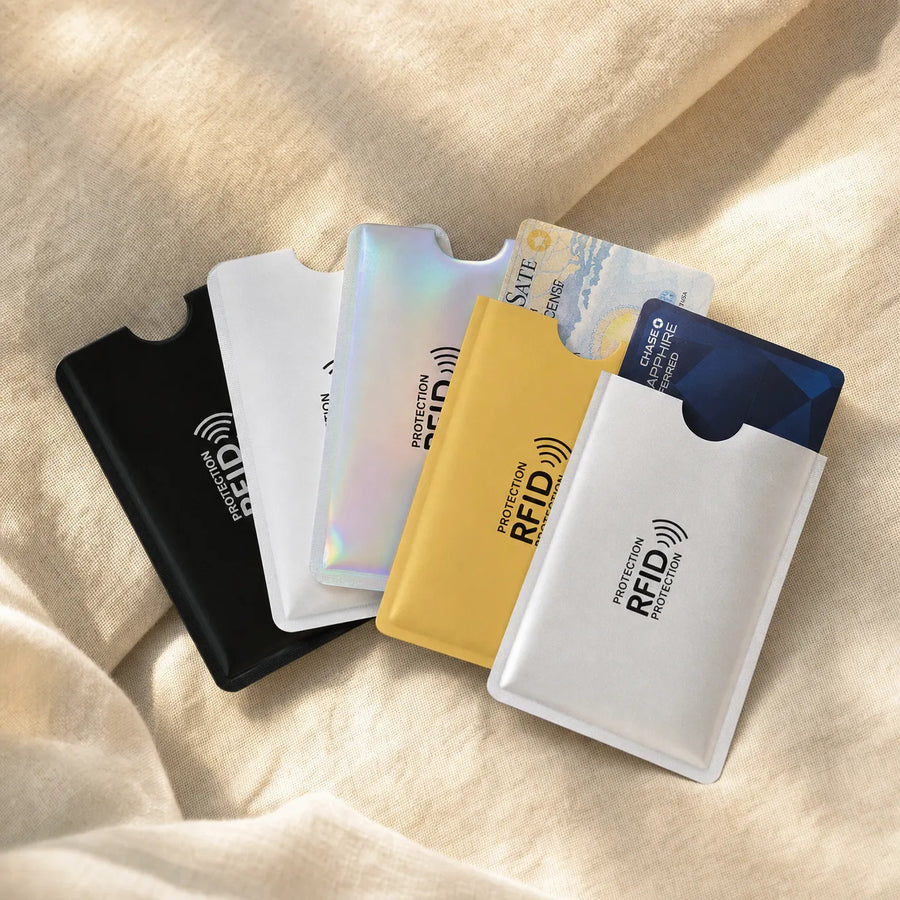 TYIIIPLUS – RFID Blocking Card Sleeves for Wallets, Set of 5 or 10