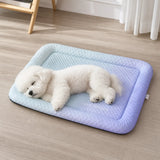 Coolaby – Ice Silk-look Pet Cooling Mat for Dogs and Cats, Padded Non-Slip Summer Bed