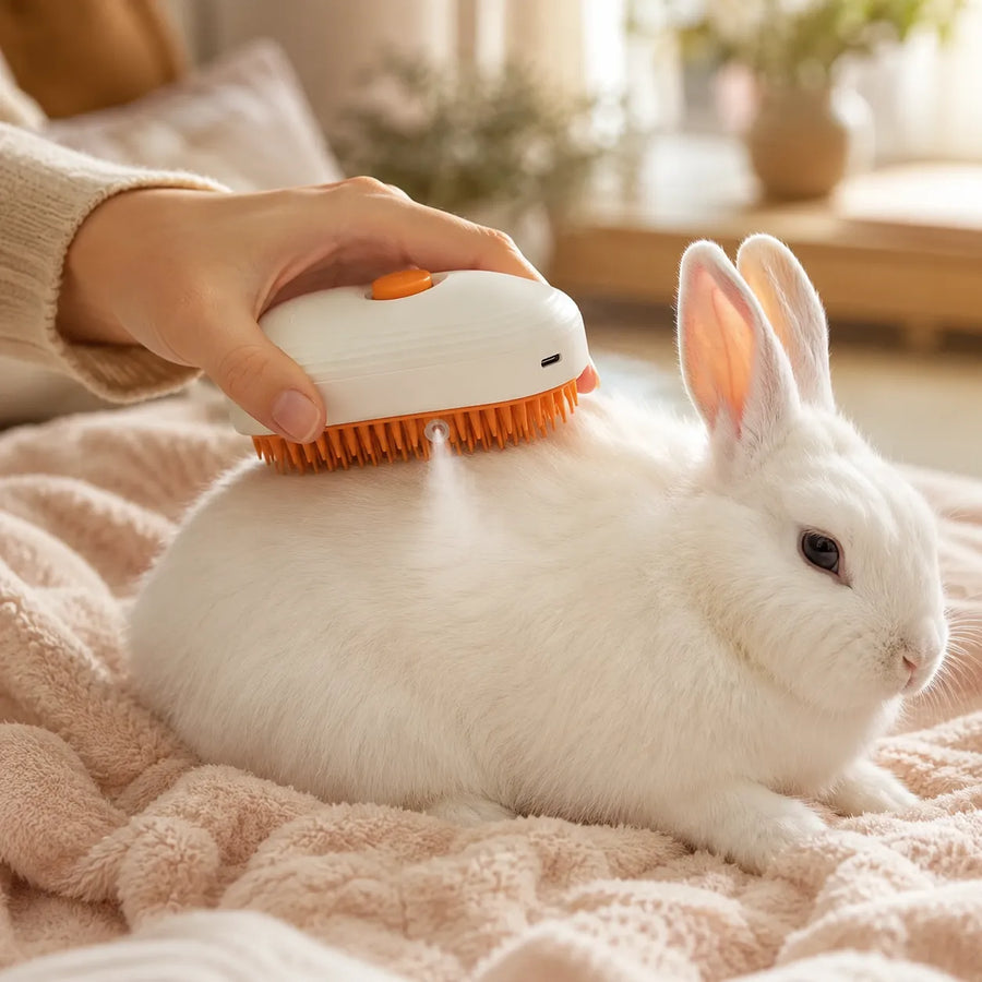 Purrly – Misting Grooming Brush for Cats, Dogs and Small Pets