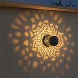 Veluna – Solar Mandala Projector Wall Light for Outdoor Garden Decor