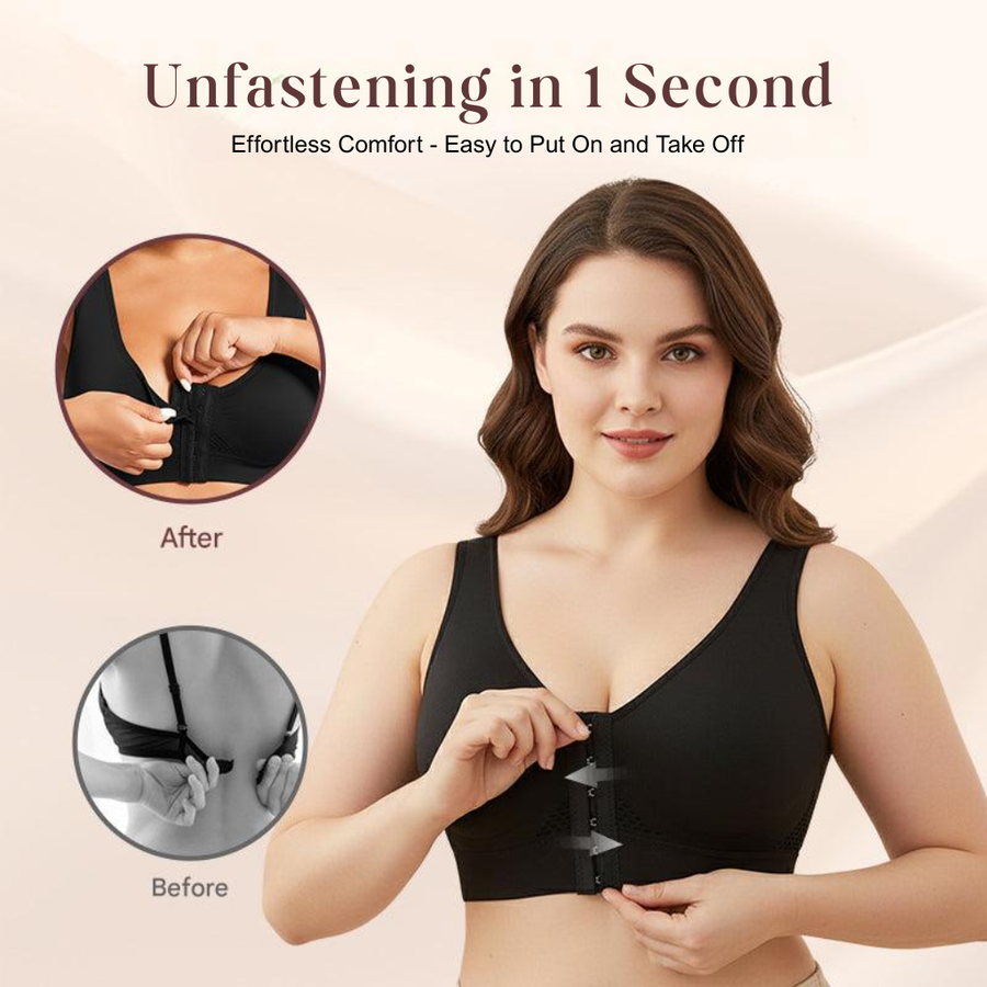 Veluna - Women's Wireless Front Closure Bra