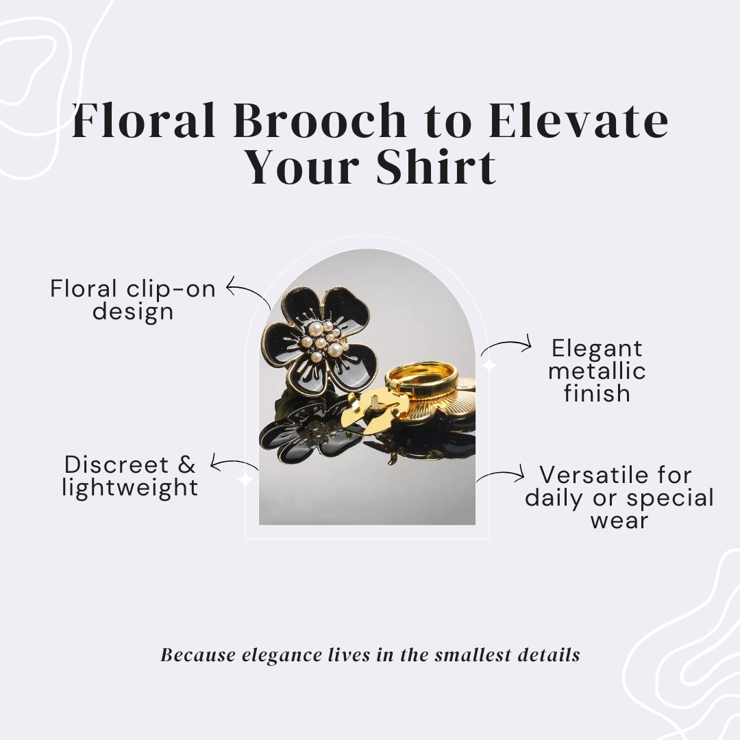 Petaline - Silk Flower Shirt Pin