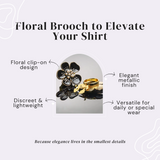 Petaline - Silk Flower Shirt Pin