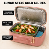 Carryla – Insulated Backpack with Lunch Box, Laptop Sleeve, Waterproof Oxford