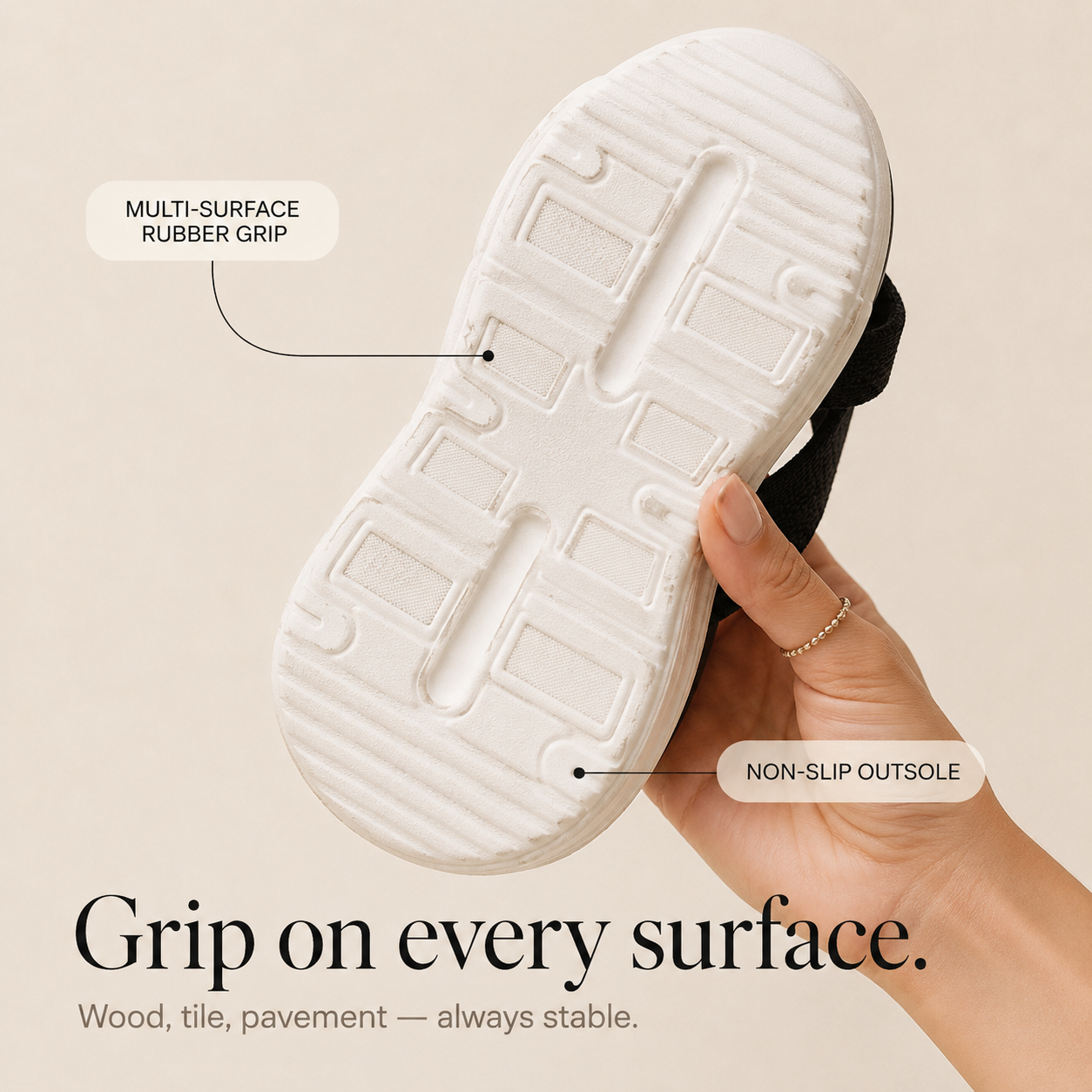 Veluna – Cushioned Stretch Knit Cross Strap Sandals for Women