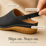 Solea – Women's Perforated Wedge Slingback Comfort Sandals