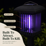 Lumora – Solar Mosquito Zapper Garden Stake Light, Weatherproof Outdoor Bug Killer Lamp